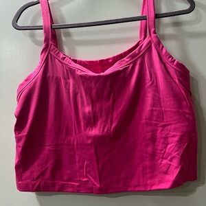 Nuuds Fuchsia Elevate Scoop Tank Top